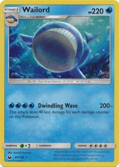 Pokemon Card - Celestial Storm 40/168 - WAILORD (ALTERNATE Art holo-foil)