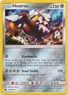 Pokemon Card - S&M: Celestial Storm 98/168 - HEATRAN (holo-foil)