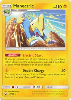 Pokemon Card - S&M: Celestial Storm 52/168 - MANECTRIC (rare)