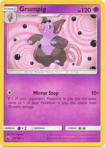 Pokemon Trading Card Game Celestial Storm Rare Grumpig #60