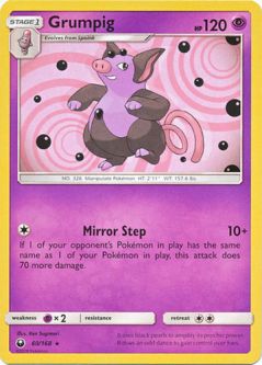 Pokemon Card - S&M: Celestial Storm 60/168 - GRUMPIG (rare)
