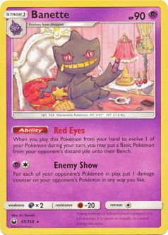 Pokemon Card - S&M: Celestial Storm 65/168 - BANETTE (rare)