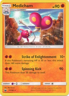 Pokemon Card - S&M: Celestial Storm 77/168 - MEDICHAM (rare)