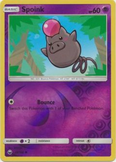 Pokemon Card - S&M: Celestial Storm 59/168 - SPOINK (reverse holo)