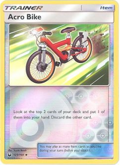 Pokemon Card - Celestial Storm 123/168 - ACRO BIKE (REVERSE holo-foil)