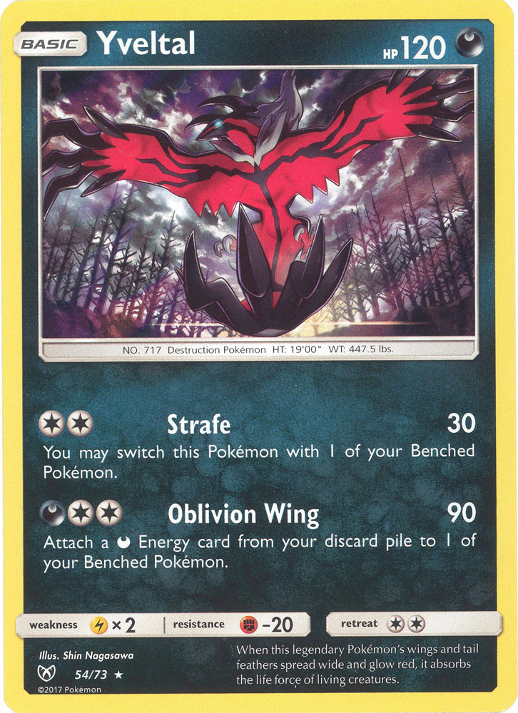 pokemon yveltal card Pokémon Yveltal 046/072 Shining Fates Amazing Rare