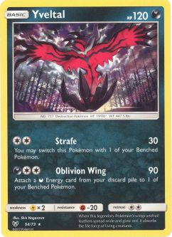 Pokemon Card - Shining Legends 54/73 - YVELTAL (holo-foil)