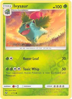 Pokemon Card - Shining Legends 2/73 - IVYSAUR (reverse holo)