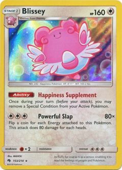 Pokemon Card - Lost Thunder 153/214 - BLISSEY (holo-foil)