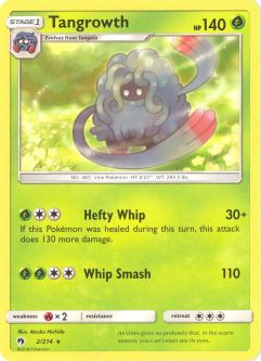 Pokemon Card - S&M: Lost Thunder 2/214 - TANGROWTH (rare)