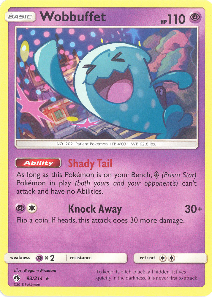 Pokemon Card - S&M: Lost Thunder 93/214 - WOBBUFFET (rare)