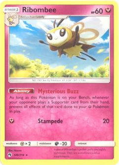 Pokemon Card - Sun & Moon Lost Thunder 146/214 - RIBOMBEE (rare)