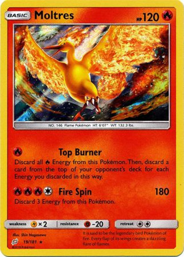 Rocket's Moltres. Pokemon Holofoil Real Card. 