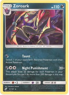 Pokemon Card - S&M: Team Up 91/181 - ZOROARK (holo-foil)