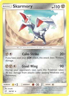 Pokemon Card - S&M: Team Up 98/181 - SKARMORY (rare)
