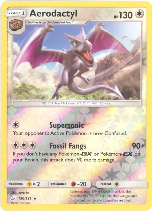 Aerodactyl Olografico Raro - Carta Pokemon Inglese - Condizione MINT Da Collezione