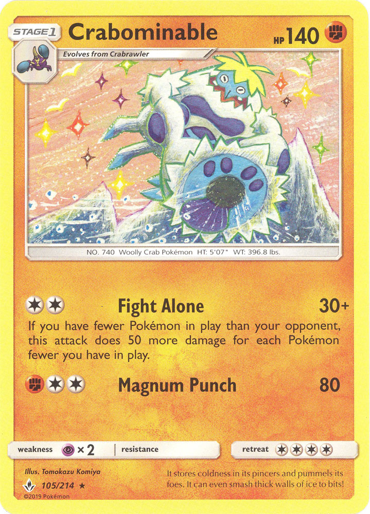 crabominable pokemon card 149/142 Crabominable main image 1