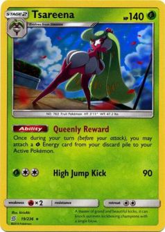 Pokemon Card - Unified Minds 19/236 - TSAREENA (holo-foil)