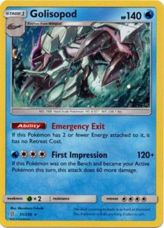 Pokemon Card - S&M: Unified Minds 51/236 - GOLISOPOD (ALTERNATE holo-foil promo)