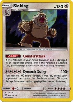 Pokemon Card - S&M: Unified Minds 170/236 - SLAKING (holo-foil)