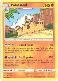 Pokemon Card - S&M: Cosmic Eclipse 127/236 - PALOSSAND (rare)