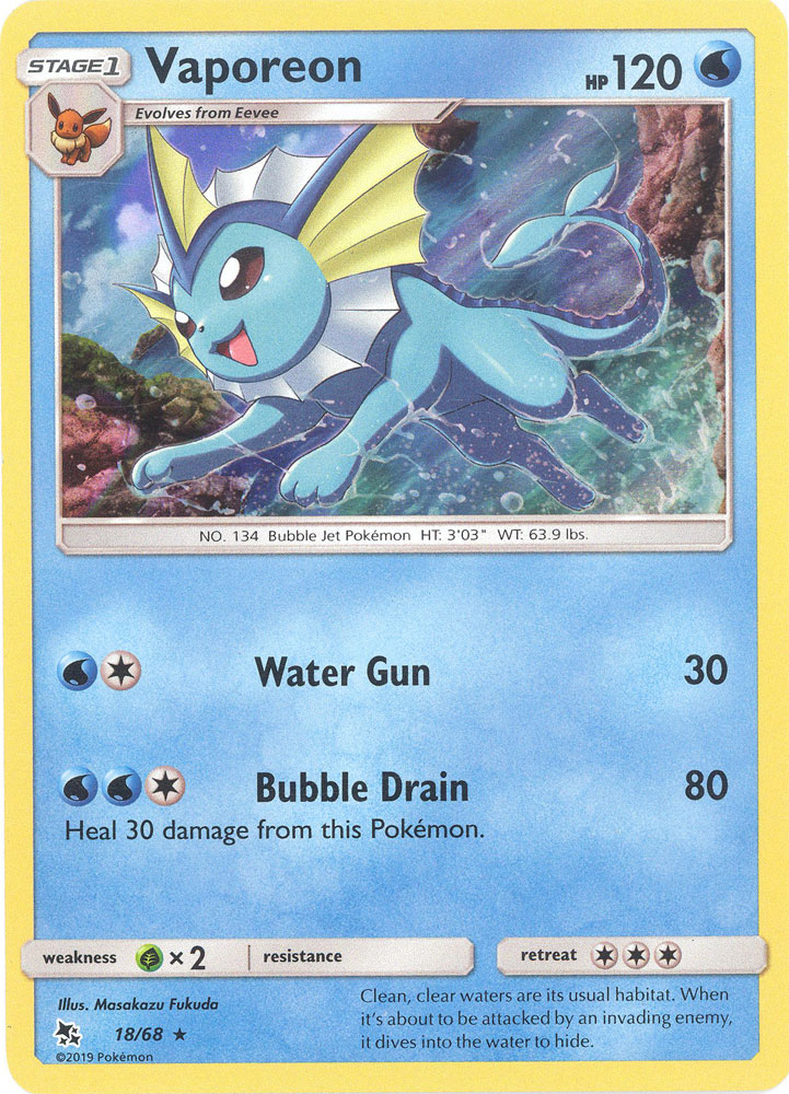 pokemon vaporeon card