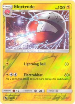 Pokemon Card - Hidden Fates 22/68 - ELECTRODE (reverse holo)