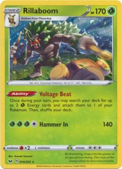 Pokemon Card - Sword & Shield 014/202 - RILLABOOM (holo-foil promo)