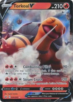 Pokemon Card - Sword & Shield 024/202 - TORKOAL V (ultra rare holo)