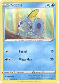 Pokemon Card - Sword & Shield 055/202 - SOBBLE (holo-foil promo common)