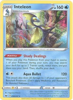 Pokemon Card - Sword & Shield 058/202 - INTELEON (holo-foil)