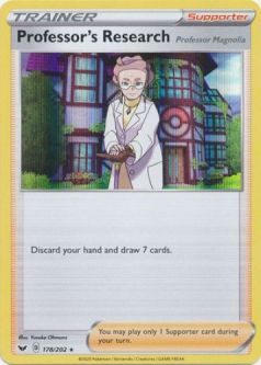 Pokemon Card - Sword & Shield 178/202 - PROFESSOR'S RESEARCH (holo-foil)