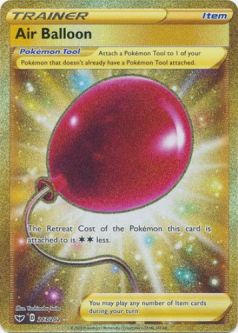 Pokemon Card - Sword & Shield 213/202 - AIR BALLOON (secret rare holo)