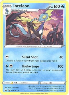 Pokemon Card - Sword & Shield 059/202 - INTELEON (rare)