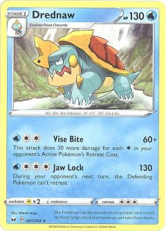 Pokemon Card - Sword & Shield 061/202 - DREDNAW (rare)