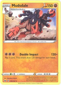 Pokemon Card - Sword & Shield 106/202 - MUDSDALE (rare)