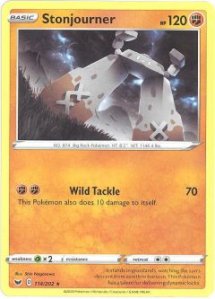 Pokemon Card - Sword & Shield 114/202 - STONJOURNER (rare)