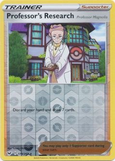 Pokemon Card - Sword & Shield 178/202 - PROFESSOR'S RESEARCH (REVERSE holo-foil)