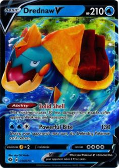 Pokemon Card - Champions Path 14/73 - DREDNAW V (ultra rare holo)
