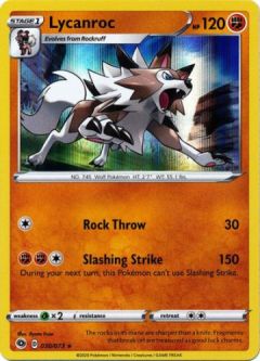 Pokemon Card - Champions Path 30/73 - LYCANROC (holo-foil)