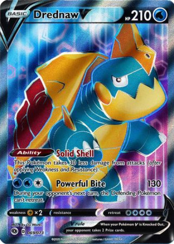 Pokemon Card - Champions Path 69/73 - DREDNAW V (Full Art) (ultra rare holo)