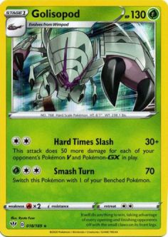 Pokemon Card - Darkness Ablaze 018/189 - GOLISOPOD (holo-foil)