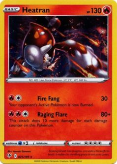 Pokemon Card - Darkness Ablaze 025/189 - HEATRAN (holo-foil)