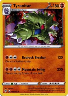 Pokemon Card - Darkness Ablaze 088/189 - TYRANITAR (holo-foil)