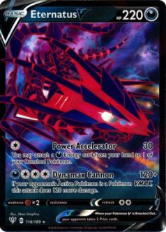 Pokemon Card - Darkness Ablaze 116/189 - ETERNATUS V (ultra rare holo)