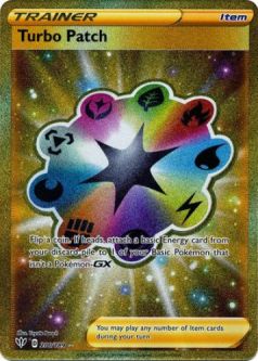 Pokemon Card - Darkness Ablaze 200/189 - TURBO PATCH (secret rare holo)