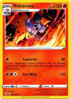 Pokemon Card - Darkness Ablaze 030/189 - VOLCARONA (rare)