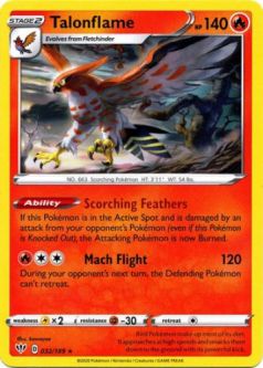 Pokemon Card - Darkness Ablaze 032/189 - TALONFLAME (rare)