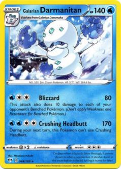 Pokemon Card - Darkness Ablaze 044/189 - GALARIAN DARMANITAN (rare)