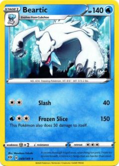 Pokemon Card - Darkness Ablaze 049/189 - BEARTIC (rare)